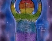 Holding You in the Light print from my original illustration