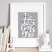 Numbers Nursery Art - 'Mister Numbers' 11x14