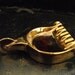 Vintage ceramic spur ashtray