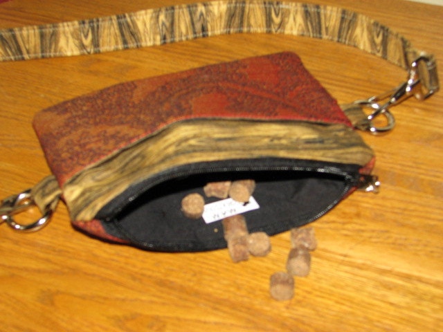 Dog Treat Pouch - Puppy Training Bag - Waist Pouch - Dog Walking Bag - Zipper Closure - Adjustable/Removable Strap