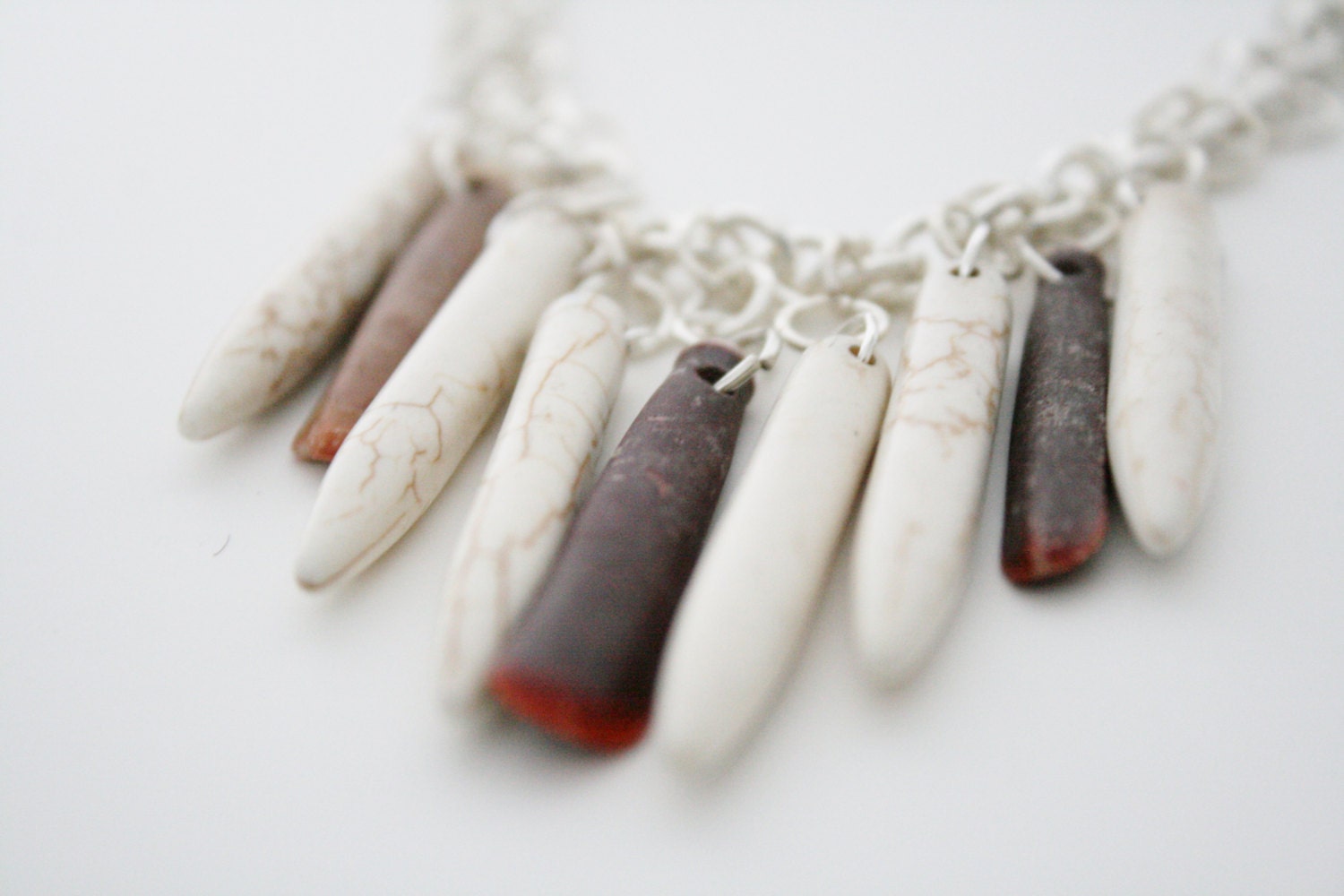 Stone and Chainmaille  Necklace