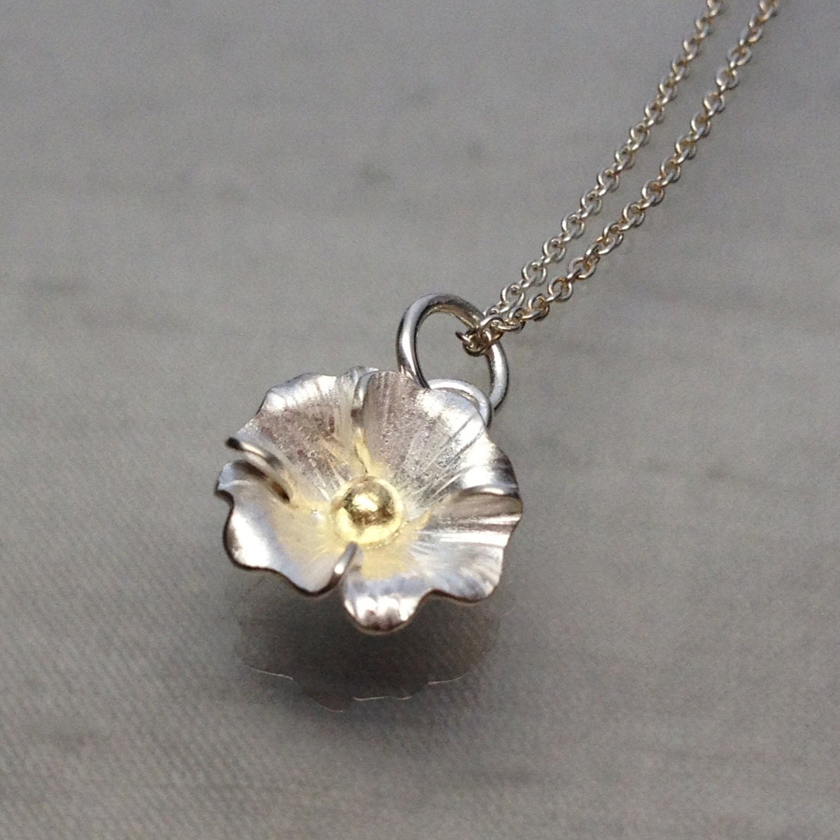 Ruffle Flower Pendant