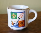 Vintage 1977 Boy Scout Coffee Mug - Ceramic - USA