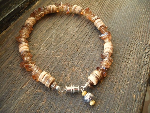 Chunky Spring/Summer Ankle Bracelet/Anklet/Ankle Jewelry  by TheReflectivePause.etsy.com