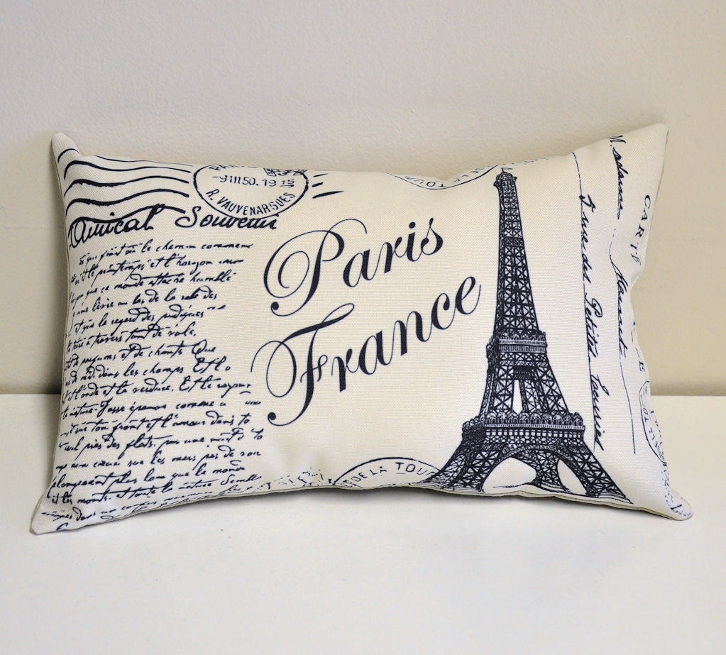 Paris France pillow