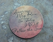 Quotes1.5 inch Custom Drilled Ephemera Pendant