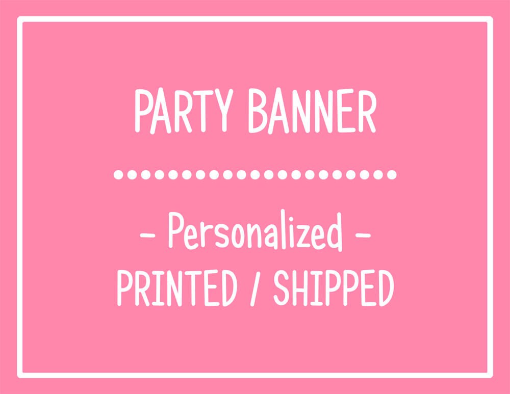 Happy Birthday Party Banner : Any Theme in my Shoppe Il_570xn