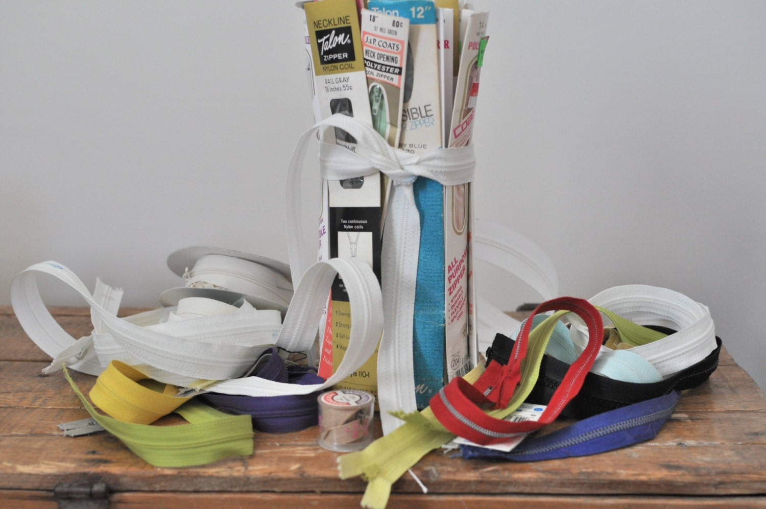 50 Plus Zipper Destash Lot Miscellaneous Colors and Sizes