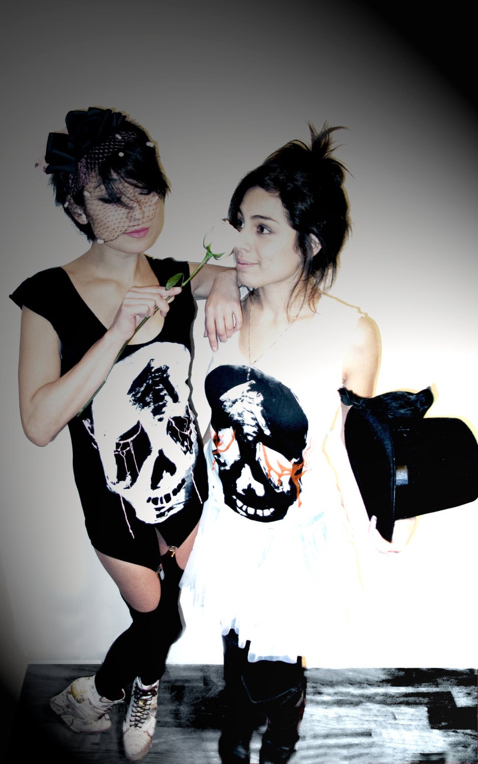 SKULL & BONES Cap Sleeve T