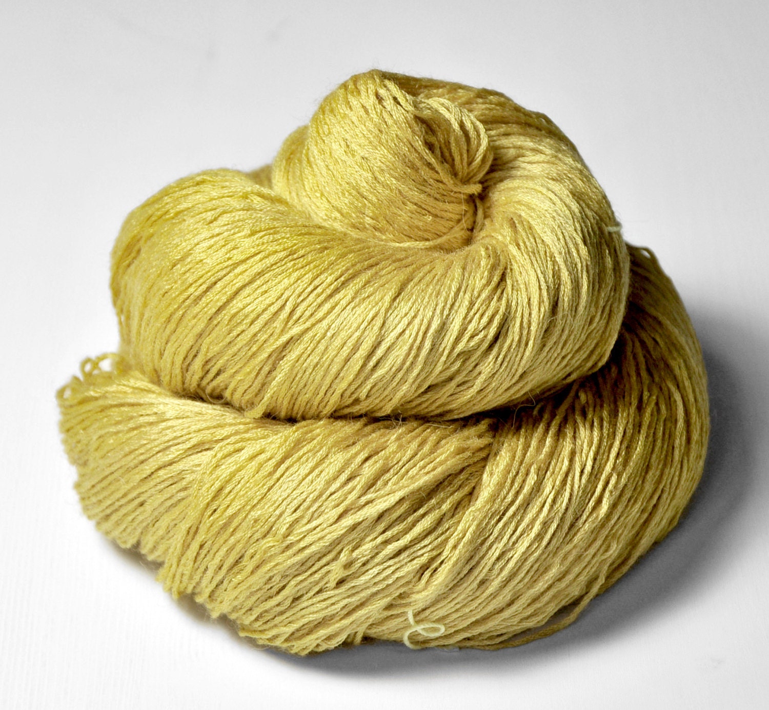 Ghost of a sunflower OOAK - Silk/BabyCamel lace weight - LIMITED EDITION