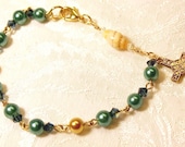 Trinity Teal Seashore Bracelet