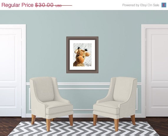 Stuffed Giraffe Nursery Decor Fine Art Photography Print 8x10 toddler bedroom art white golden brown pale yellow
