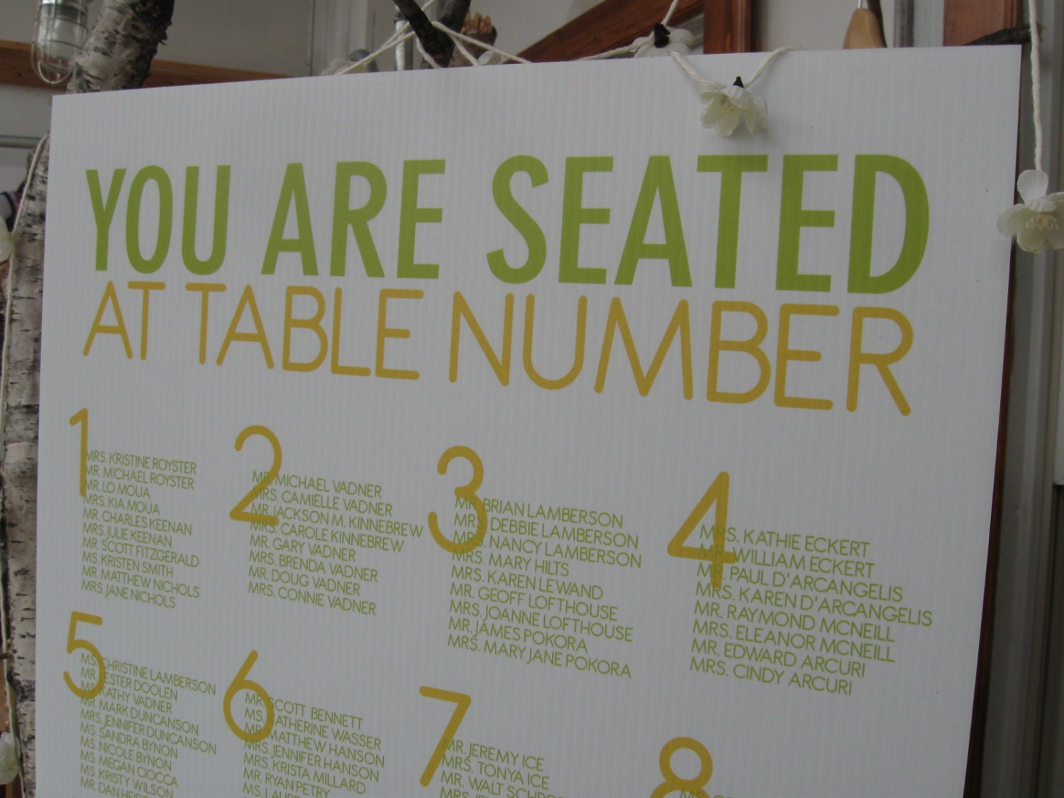 You Are Seated - Wedding Seating Chart - Digital (Do It Yourself) File - Custom