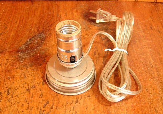 Mason Jar Lamp Adapter KIt Electrical Parts by VintageHardware