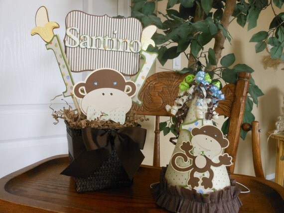 Save 15%-Boys Monkey 1st Birthday Party Package-"Go Banana's" Il_570xn