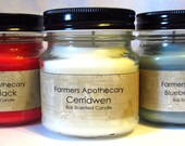 Vanilla Bourbon Scented Cerridwen Candle 8oz in Mason Jar