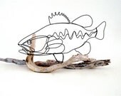 Bass Wire Sculpture