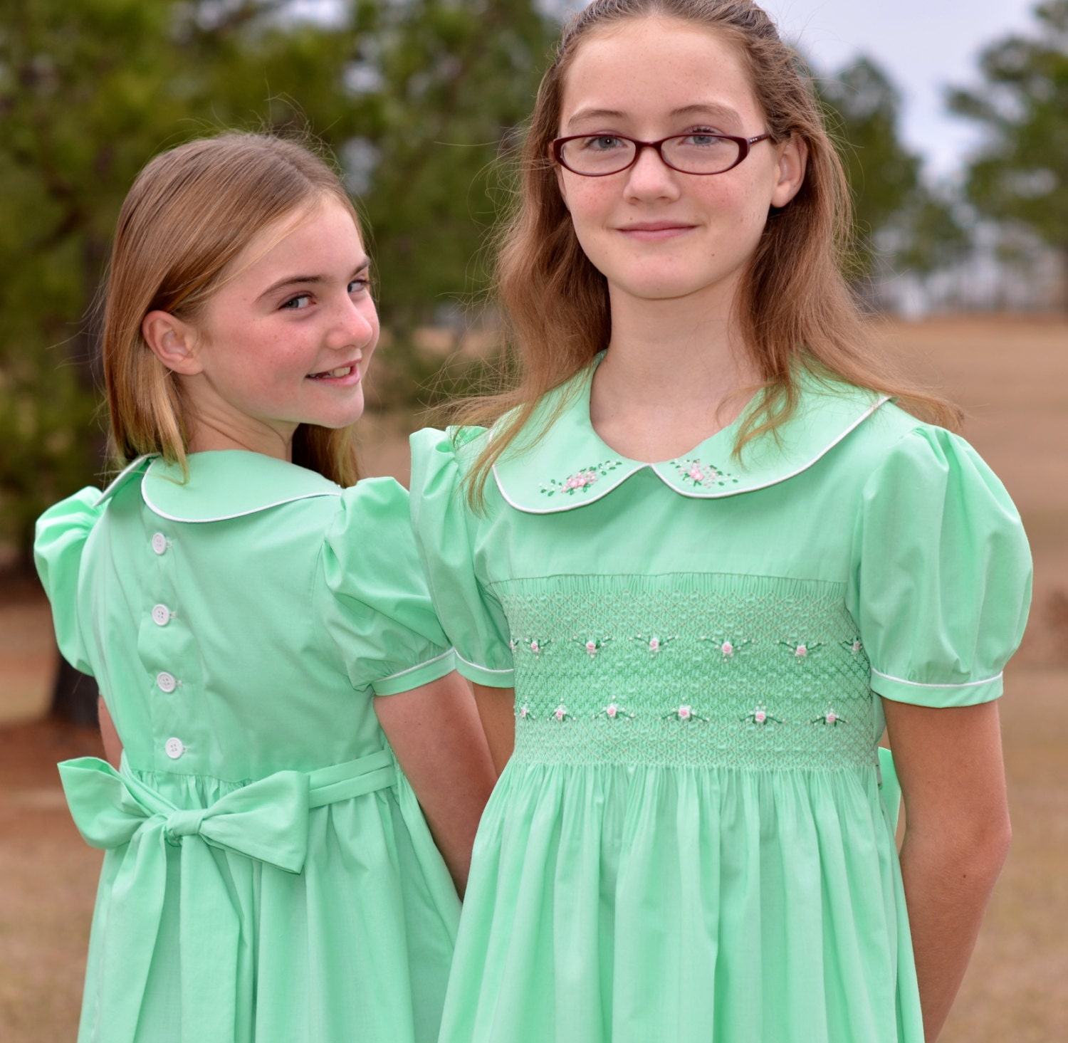 Child's Hand Smocked Dresses - Ella (reserved for Andrea U.)