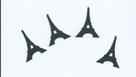 Eiffel tower cupcake toppers set of twenty four
