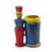 Vintage Wood Soldier Pencil Cup