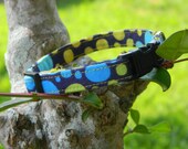 Blue Bubbles Cat Collar