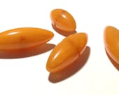 VINTAGE Butterscotch Bakelite Buttons BAKELITE Toggle Buttons Four (4) Butterscotch Amber Bakelite Buttons Vintage Button Destash (Y84)