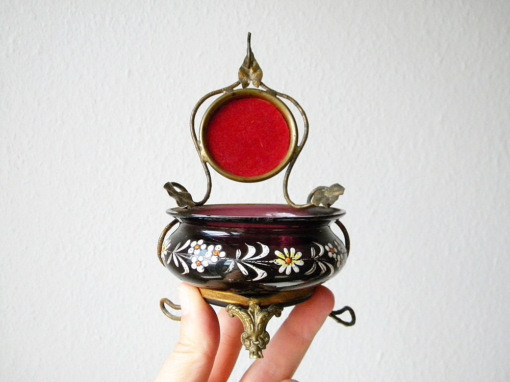 french antique display pocket watch display and dish'''''