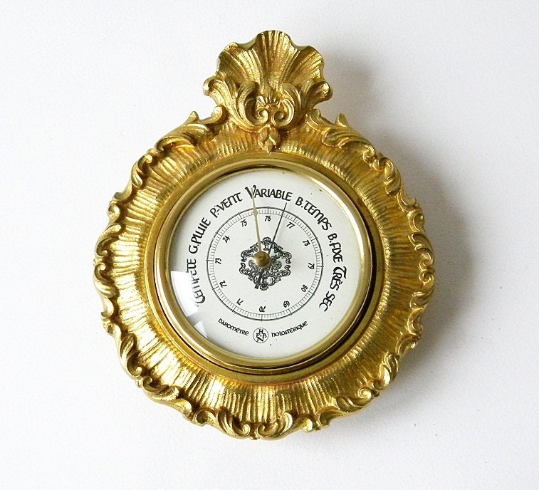 vintage french barometer