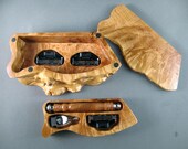 RESERVED for Troy Razor Handle Mach 3 and natural edge box men's shaving Gillette handmade wooden men's gifts guy groomsmen Personalized