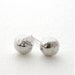 Large Hammered Ball Studs -- sterling silver ball earrings 8mm . handmade jewelry by MoshPoshDesigns