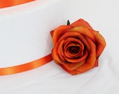 MADE TO ORDER Rose Silk Flower Wedding Cake Layer Accents - Extra Flowers Set of Three (3)