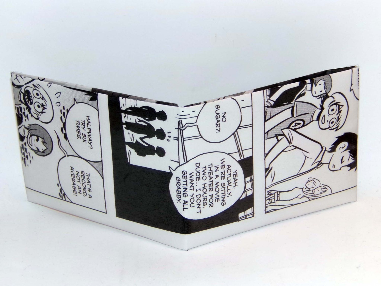 Comic Book Wallet//  Scott Pilgrim, Ramona Flowers, and Wallace Wells