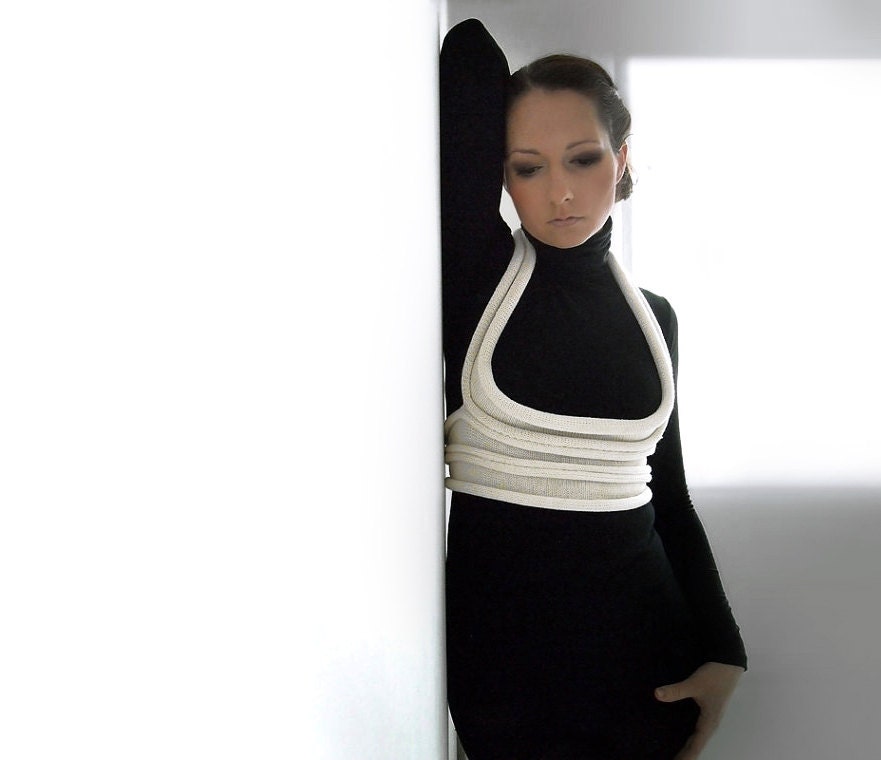 Just for you - Unique,knitted feminine accessory,  Spring fashion , Paris, France