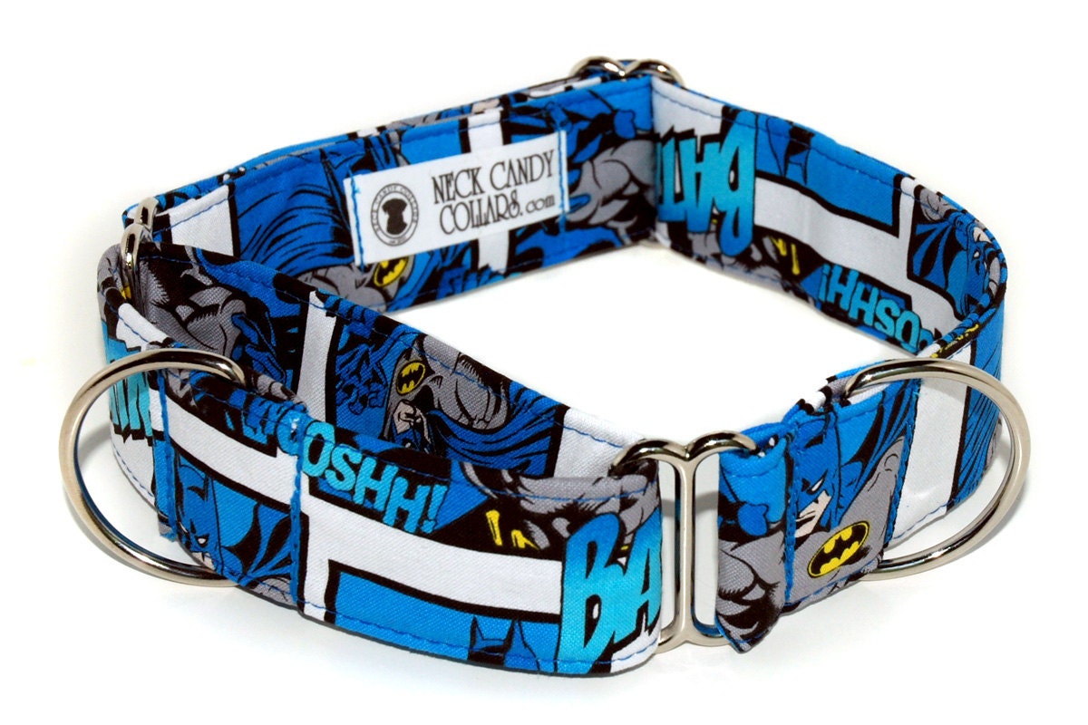 Batman 1.5in Martingale Dog Collar