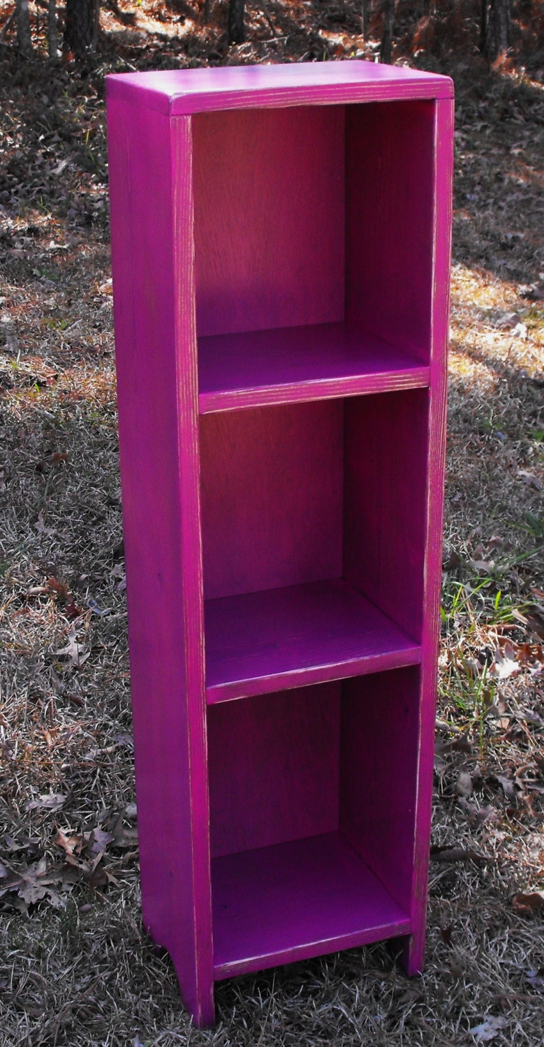 Storage Tower Book Case Shabby Cottage Style 36'' x 10'' x 7 1/2''