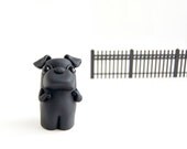 Black Pug Figurine by Bonjour Poupette