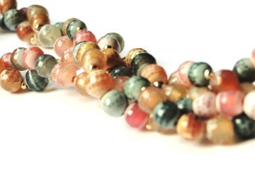 SPRING SALE Jasper Gemstone Necklace, Layering Necklace, MOD, 22k Gold Plated Beads