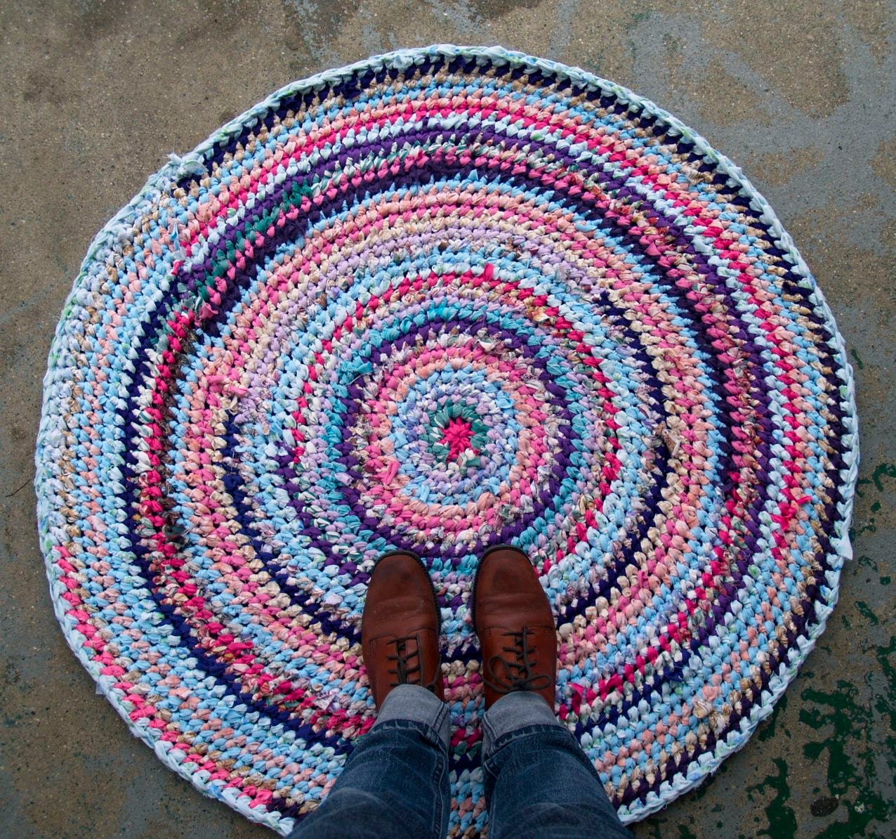 Ice Cream Recycled Rag Rug