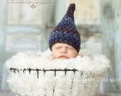 Blue Jean Baby Newborn Gnome Hat