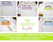 The Clean Mama Printables Starter Kit - brights - 46 documents - INSTANT DOWNLOAD