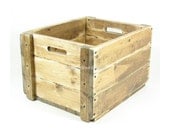 Wood Crate Wooden Box Small Table Furniture Storage Photo Prop Custom Sizes and Wood Burned Monogram Available