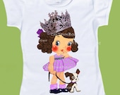 Princess in Purple Any Hair and Eye color  by ChiTownBoutique.etsy