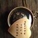 Graduation gift - Real working compass - secret message -follow your heart - hand stamped - you can personalize your own quote as well