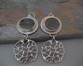 Fossil Coral Dangle Earrings