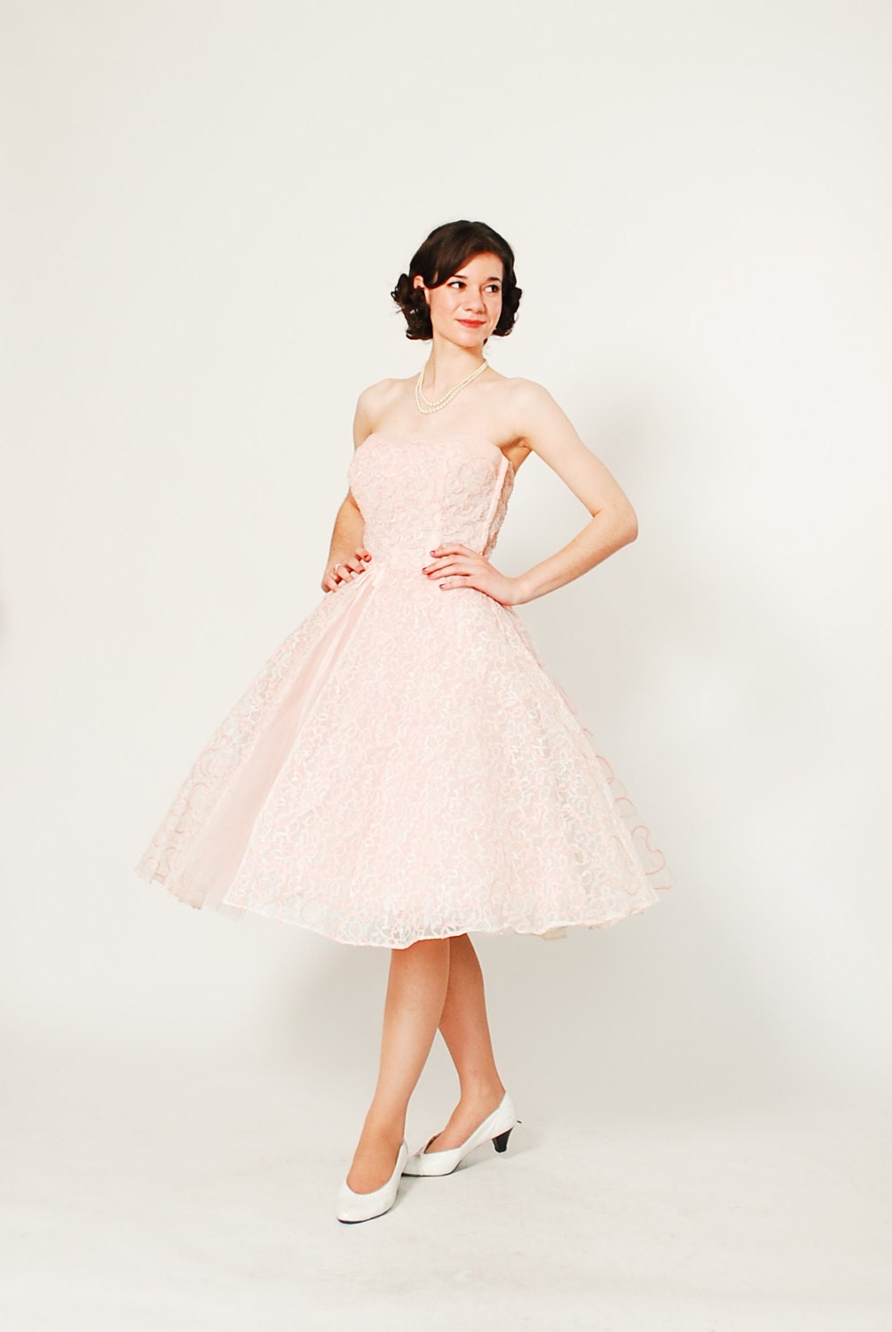 Vintage 1960s Dress - 60s Tulle Dress - Degas Ballerina