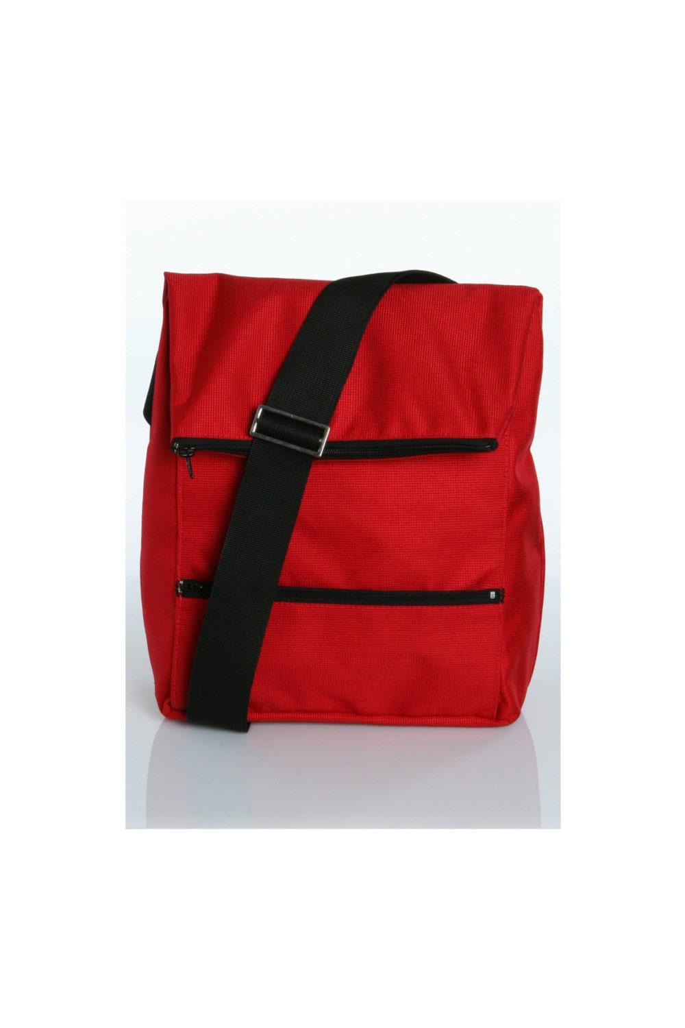 Red Cordura PVC Messenger Bag - Laptop Bag - Dori Messenger