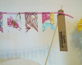 Cake bunting - Liberty of London in pinks - Choose your own greeting Perfect for Christenings & weddings MADE TO ORDER Il_170x135