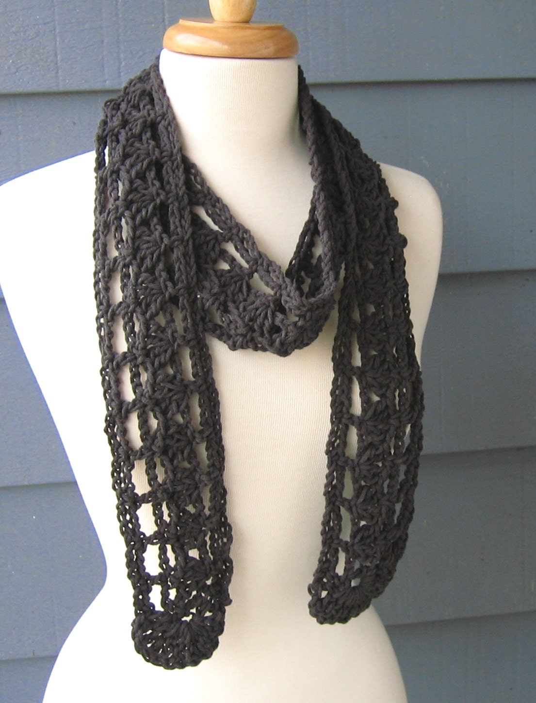 DIY / CROCHET PATTERN - Holly Cotton Summer Scarf (Not the actual scarf)
