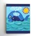 Kids Wall Art PRINT, Mama whale and baby, 8x10, whimsical whale nursery decor