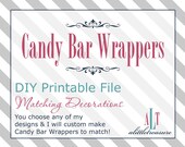 CUSTOMIZED Chocolate Bar Wrappers - Baby Shower Decorations by A Little Treasure